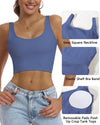 Womens Sports Bra Longline Padded Wirefree