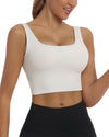 Womens Sports Bra Longline Padded Wirefree