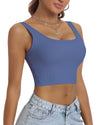 Womens Sports Bra Longline Padded Wirefree