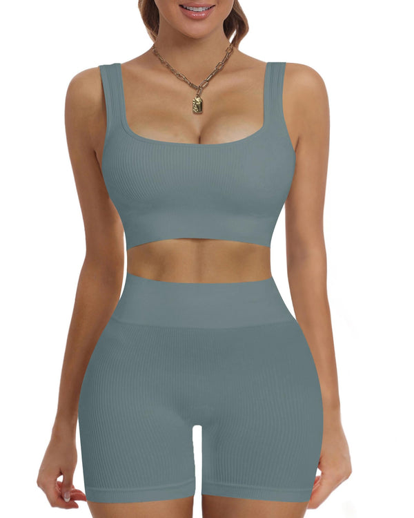 Women Workout Sets 2 Piece Yoga Outfits