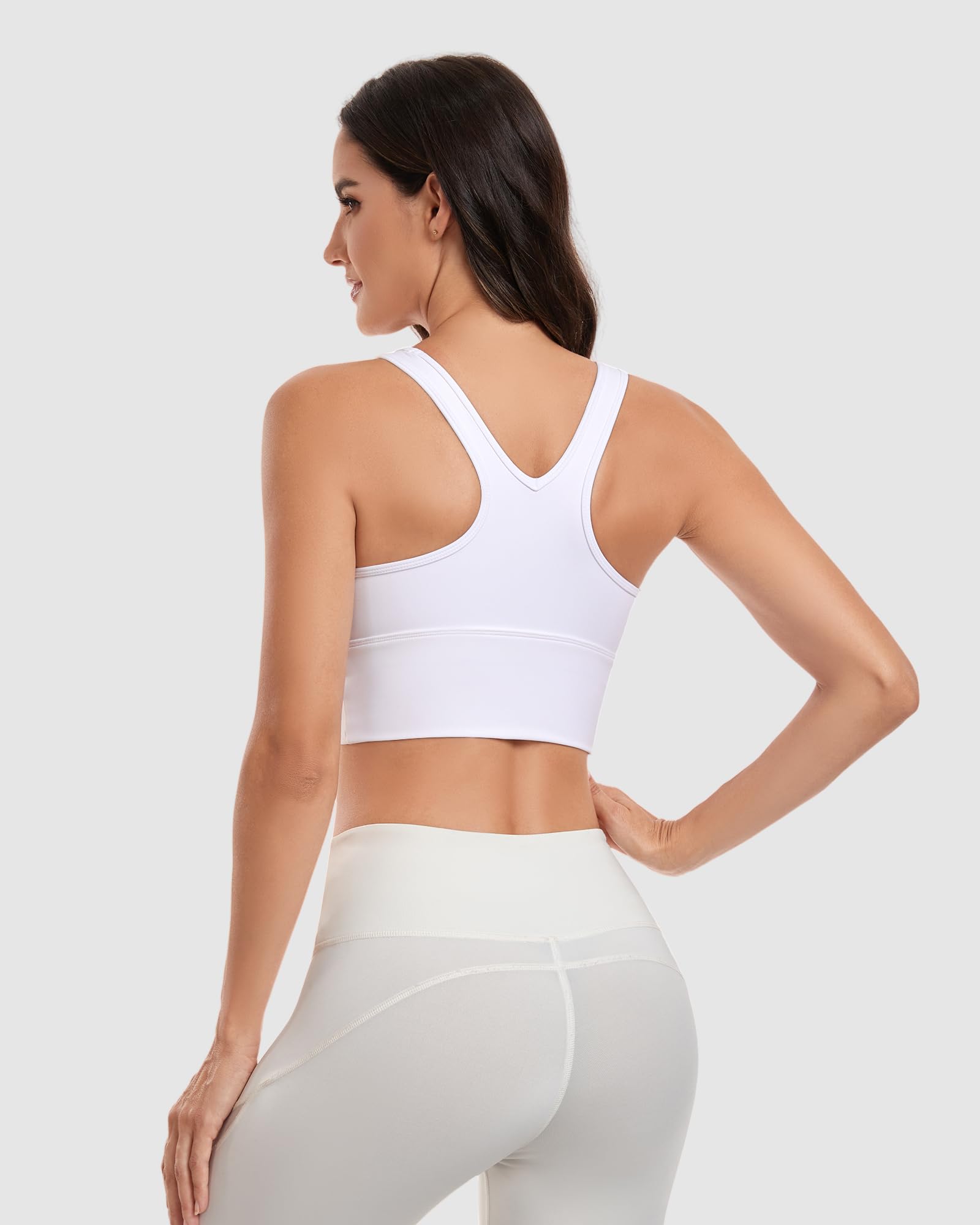 V-Neck Longline Sports Bra